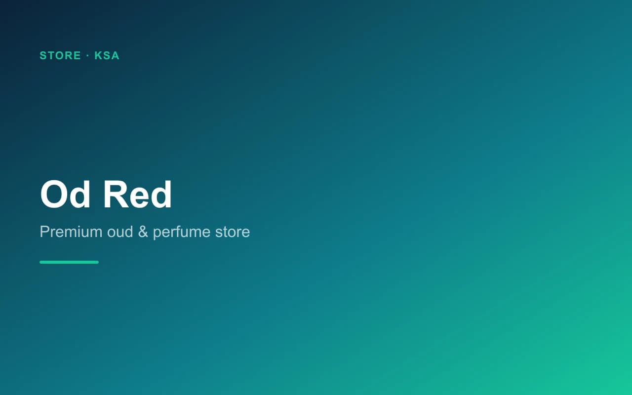 Od Red — Oud & perfume store
